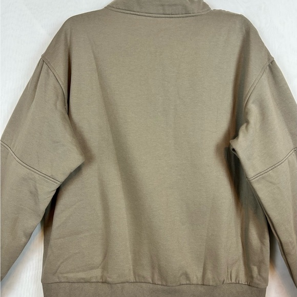 NEW Womens 1/2 Zip Thick Fleece Sweatshirt with Pockets / Size large - Picture 11 of 11